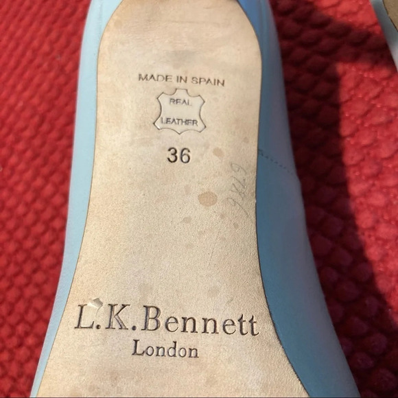 L.K. BENNETT Floret Animal Print Toe Leather Made in Spain 3” Heel Pumps Shoes - Picture 9 of 9